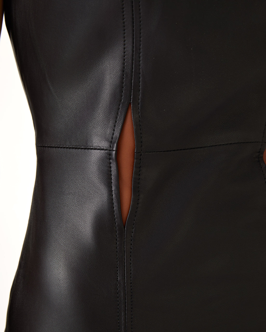 Daphne Maksi Deri Elbise