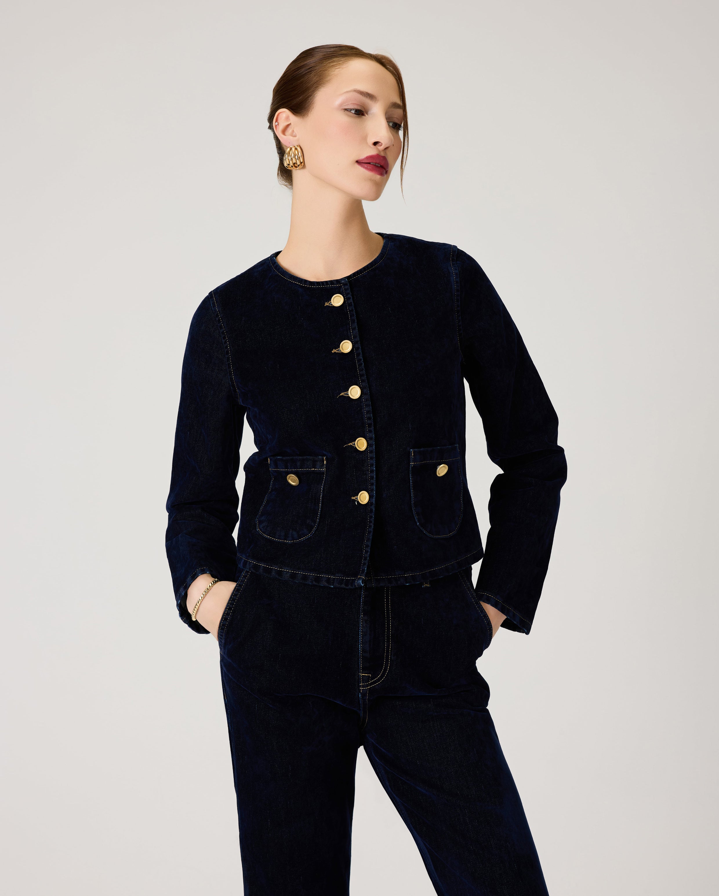 Julia Denim Casual Ceket